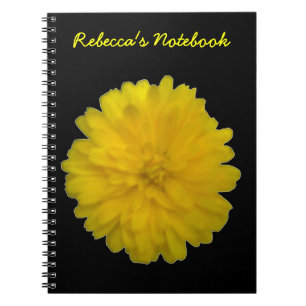 Yellow Marigold Customizable Notebook