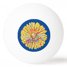 Yellow Marigold Flower Dart Board Ping Pong Paddle