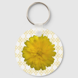 Yellow Marigold Keychain