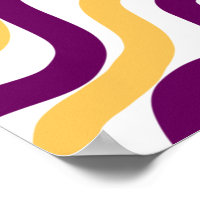 Yellow marron red curvy lines wavy pattern design 