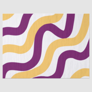 Yellow marron red curvy lines wavy pattern design  tissue paper