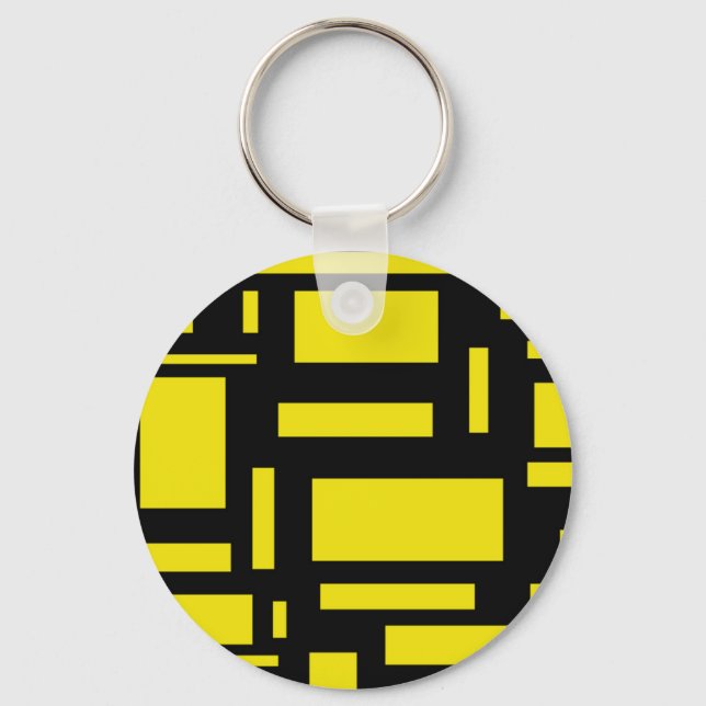 Yellow Maze Keychain (Front)