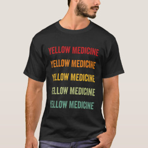 Yellow Medicine County Minnesota Rainbow Text Desi T-Shirt