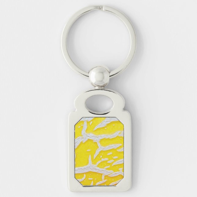 Yellow melon pattern  keychain (Front)