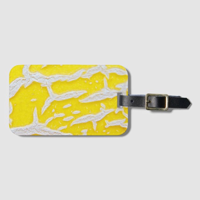 Yellow melon pattern  luggage tag (Front Horizontal)