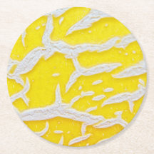 Yellow melon pattern mouse pad