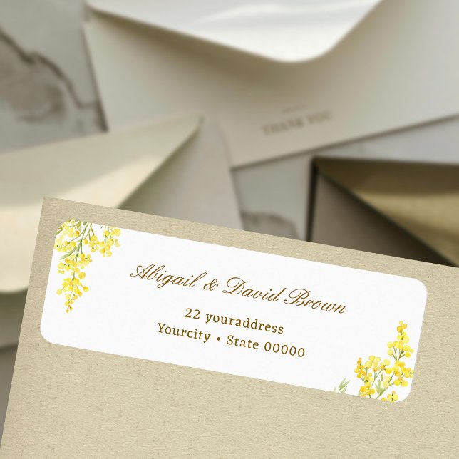 Yellow Mimosa Return Address (Creator Uploaded)