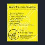 Yellow Minimalist Home Cleaning House Keeper Flyer<br><div class="desc">Yellow Minimalist Home Cleaning House Keeper</div>