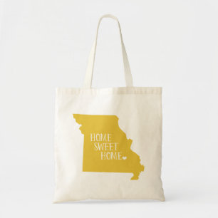 Yellow Missouri Home Sweet Home Sac fourre-tout d'