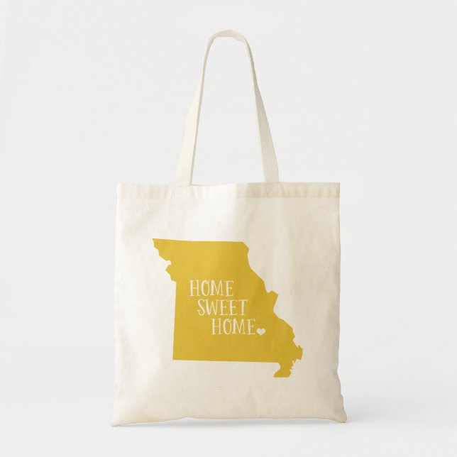 Yellow Missouri Home Sweet Home Sac fourre-tout d' (Devant)