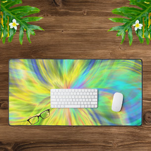 Yellow Modern Aesthetic Pattern Desk Mat