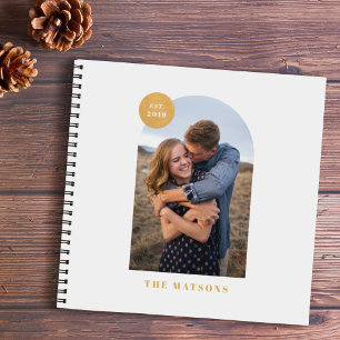 Yellow Modern Arch Custom Photo Album Journal