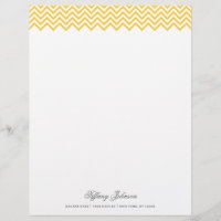 Yellow Modern Chevron Border