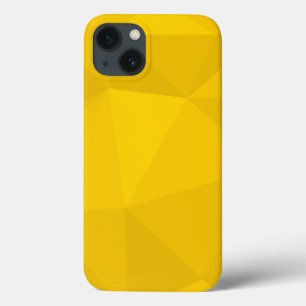 Yellow, modern, cool, trendy, urban geometric art iPhone 13 case