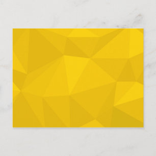 Yellow, modern, cool, trendy, urban geometric art postcard