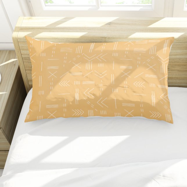 Yellow Modern Gorgeous Geometric Pattern Pillowcase (Yellow Modern Gorgeous Geometric Pattern Pillow Case)