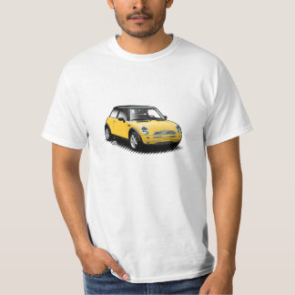 Yellow Modern Mini Car T-Shirt