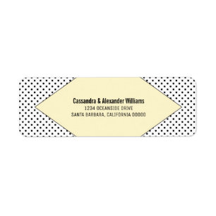 Yellow Modern Polka Dots Wedding