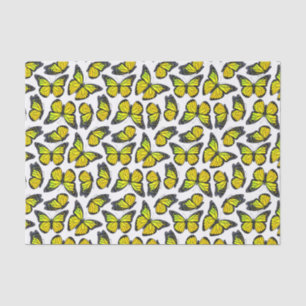 Yellow Monarch Butterfly Pattern Tissue Paper
