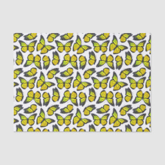 Yellow Monarch Butterfly Pattern Tissue Paper