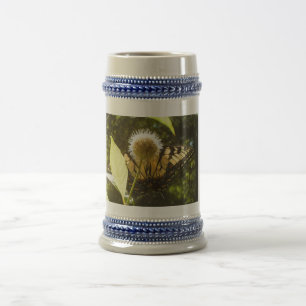 Yellow Monarch Flower Stein Mug
