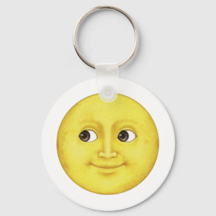 Yellow Moon - Emoji Keychain