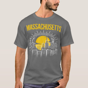 Yellow Moon Massachusetts  T-Shirt