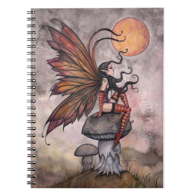 Yellow Moon of Autumn Fairy Notebook (Front)