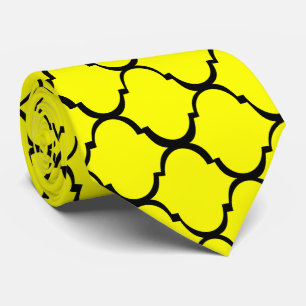 Yellow Moroccan Design Tie