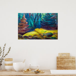 Yellow Moss Emily Carr Poster
