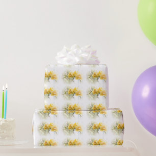 Yellow Moth Orchid in Sunshine Wrapping Paper