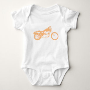 Yellow Motorcycle Baby Bodysuit
