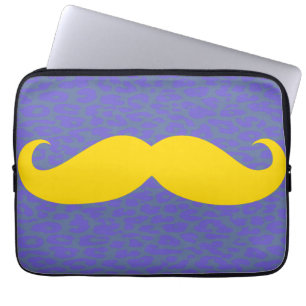 Yellow Moustache Laptop Sleeve