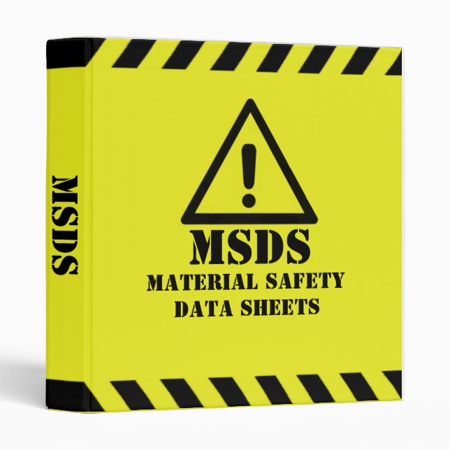 Yellow MSDS Binder (Front/Spine)
