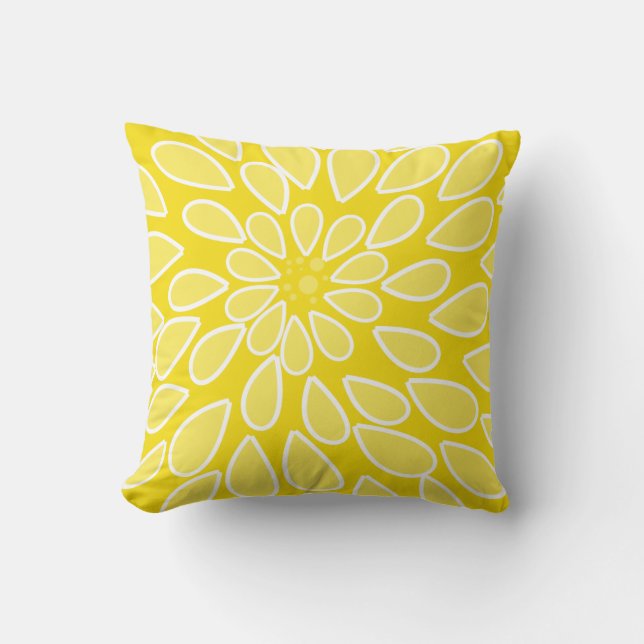 Yellow Mum Pillow (Front)