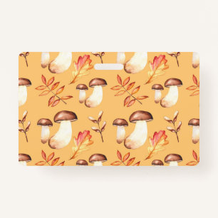 Yellow Mushroom Garden Badge