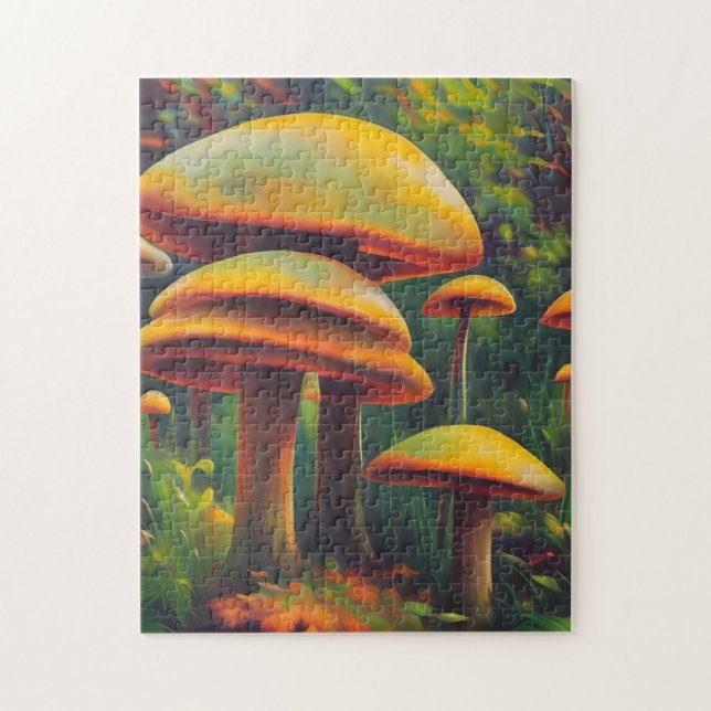 Yellow Mushrooms Jigsaw Puzzle (Vertical)