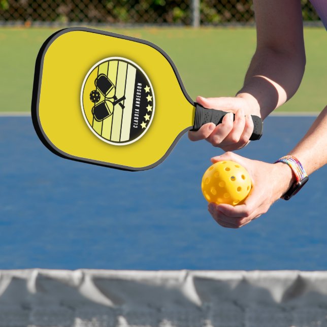 Yellow Mustard Personalized Pickleball Paddle (Insitu)