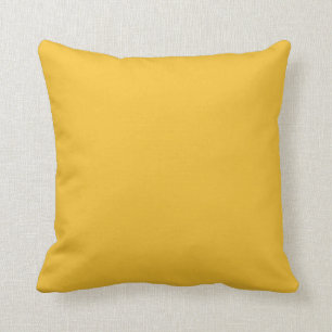 Yellow mustard throw pillow