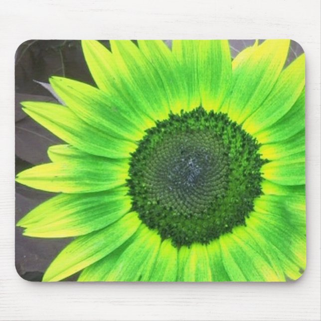 Yellow N Green Sunflower Mousepad (Front)