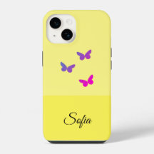 Yellow Name Customization Phone Cover.