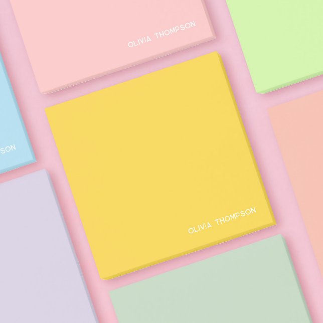 Yellow Name Sticky Post-it Notes (Creator Uploaded)