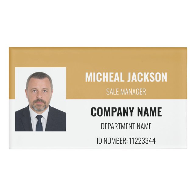 Yellow Name Tag (Front)