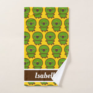 Yellow-naped amazon hand towel