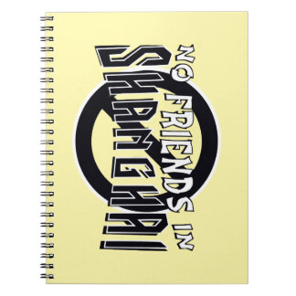 YELLOW "No Friends in Shanghai" Spiral Notebook