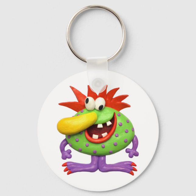 Yellow Nose Monster Keychain (Front)
