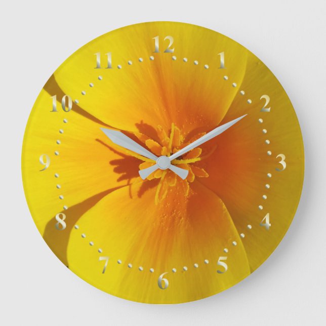 yellow of autumn large clock (Front)