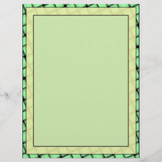 Yellow on Green Weave Blank