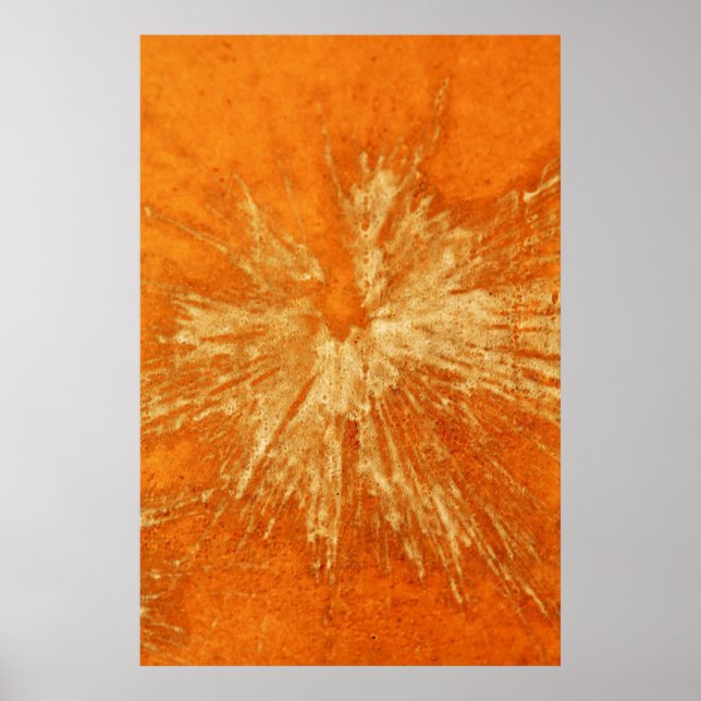 Yellow on Orange Paintball Poster (Front)