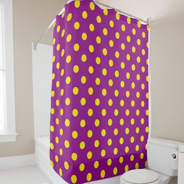 Yellow On Purple Polka Dots Pattern Design (Creator Uploaded)